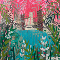 'Story Bridge in Bloom' (76cm x 76cm) - SOLD