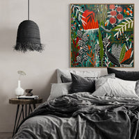'Botanical Rhapsody' (101cm x 101cm) - SOLD