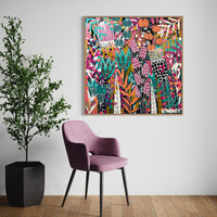 'Peachy Paradise’ (101.6cm x 101.6cm) - SOLD