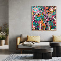 'Peachy Paradise’ (101.6cm x 101.6cm) - SOLD