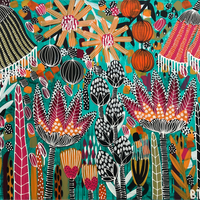 'Raspberry Twirl’ (122cm x 92cm) SOLD