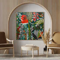 'Botanical Rhapsody' (101cm x 101cm) - SOLD