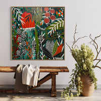 'Botanical Rhapsody' (101cm x 101cm) - SOLD