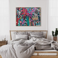 'Bubble Blooms’ (122cm x 92cm) SOLD