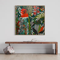 'Botanical Rhapsody' (101cm x 101cm) - SOLD