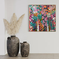 'Peachy Paradise’ (101.6cm x 101.6cm) - SOLD