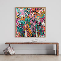 'Peachy Paradise’ (101.6cm x 101.6cm) - SOLD