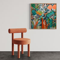 'Tangerine Tropic' (76cm x 76cm) - SOLD