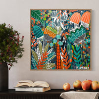 'Tangerine Tropic' (76cm x 76cm) - SOLD