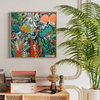 'Tangerine Tropic' (76cm x 76cm) - SOLD