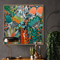 'Tangerine Tropic' (76cm x 76cm) - SOLD