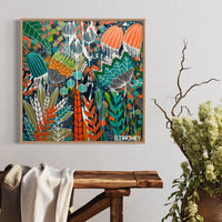 'Tangerine Tropic' (76cm x 76cm) - SOLD