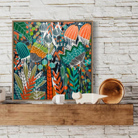 'Tangerine Tropic' (76cm x 76cm) - SOLD