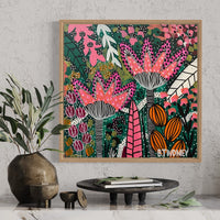 'Painted Posies' (47.4cm x 47.4cm)