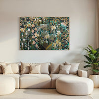 Original abstract botanical painting 'Another Beginning' by Brisbane artist B Twomey, 122 x 182cm acrylic on canvas