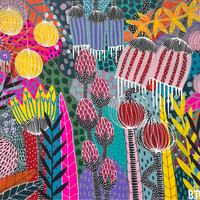 'Lively Leaves’ (122cm x 92cm)
