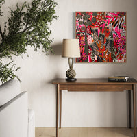 'Fire Petals' (76cm x 76cm)