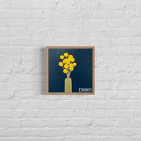 'Billy Buttons' - Navy Background (30.5cm x 30.5cm)