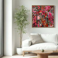 'Fire Petals' (76cm x 76cm)