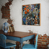 'Cobalt Coast' (76cm x 76cm)