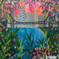 'Story Bridge IX' (101cm x 101cm)