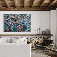 'Busy Blooms’ (183cm x 122cm)