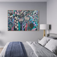 'Busy Blooms’ (183cm x 122cm)