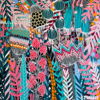 'Bounty of Blooms' (101cm x 101cm)