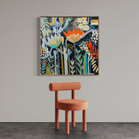 'Tropical Matters' (101.6cm x 101.6cm) - Kith and Kin Yarraville