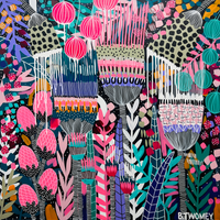 'Balancing Blooms' (101.6cm x 101.6cm) - SOLD
