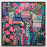'Balancing Blooms' (101.6cm x 101.6cm) - SOLD