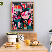 'Bubblegum Garden' (61cm x 76.5cm) - SOLD