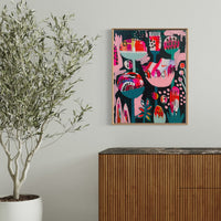 'Bubblegum Garden' (61cm x 76.5cm) - SOLD