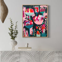 'Bubblegum Garden' (61cm x 76.5cm) - SOLD