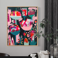'Bubblegum Garden' (61cm x 76.5cm) - SOLD