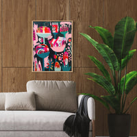 'Bubblegum Garden' (61cm x 76.5cm) - SOLD