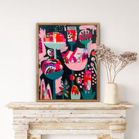 'Bubblegum Garden' (61cm x 76.5cm) - SOLD