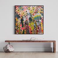 'Border Blooms I’ (101.6cm x 101.6cm) - SOLD