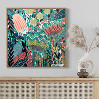 'The Emerald Hideaway' (76cm x 76cm) - SOLD