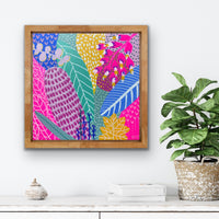 'Fuchsia Forest III' (30cm x 30cm) - SOLD