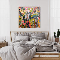 'Border Blooms I’ (101.6cm x 101.6cm) - SOLD