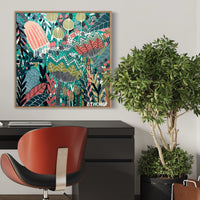 'The Emerald Hideaway' (76cm x 76cm) - SOLD