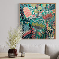 'The Emerald Hideaway' (76cm x 76cm) - SOLD