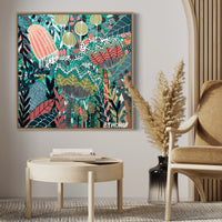 'The Emerald Hideaway' (76cm x 76cm) - SOLD
