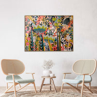 'Border Blooms II’ (122cm x 92cm) - SOLD