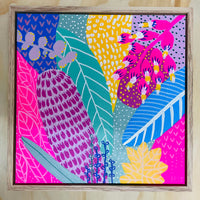 'Fuchsia Forest III' (30cm x 30cm) - SOLD