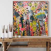 'Border Blooms I’ (101.6cm x 101.6cm) - SOLD