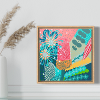 'Earthy Sunset Botanicals VI' (30cm x 30cm) - SOLD