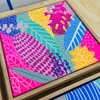 'Fuchsia Forest III' (30cm x 30cm) - SOLD