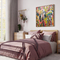 'Border Blooms I’ (101.6cm x 101.6cm) - SOLD
